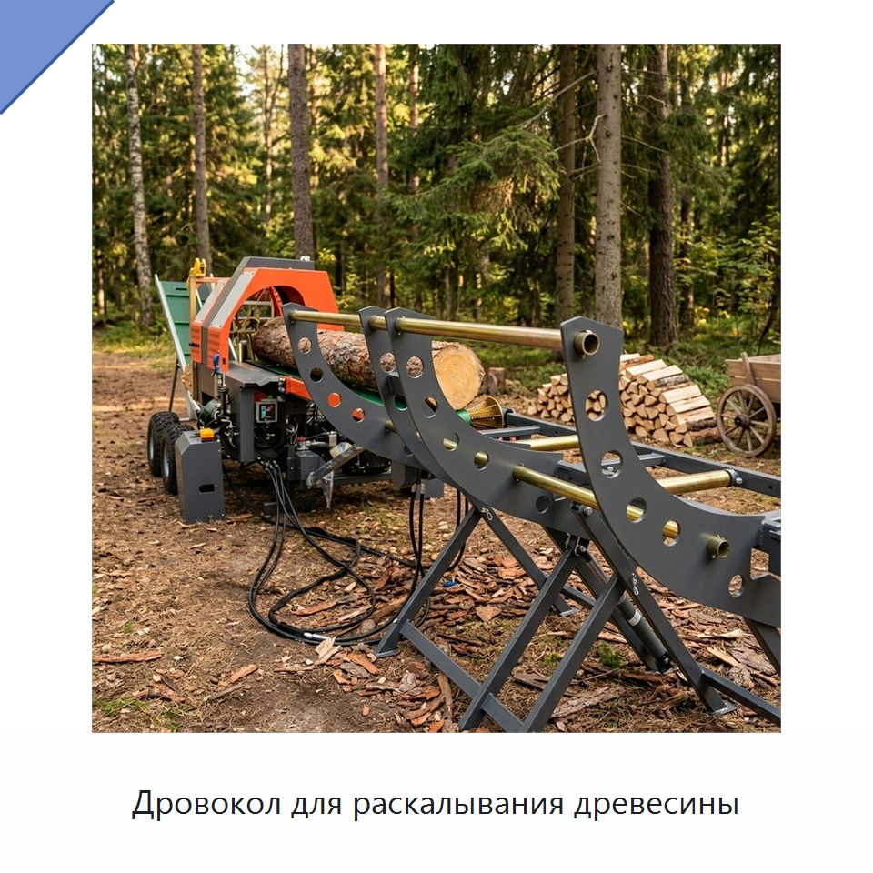 Дровокол для раскалывания древесины — Лесохозяйственная техника
