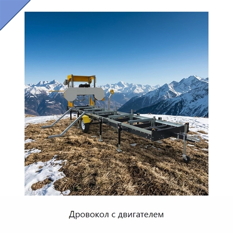 Дровокол с двигателем