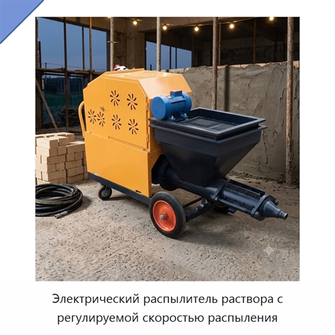 Электрический распылитель раствора с регулируемой скоростью распыления