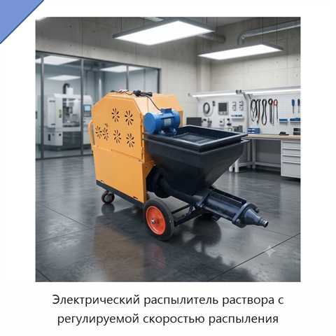Электрический распылитель раствора с регулируемой скоростью распыления