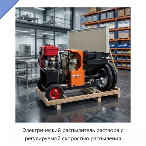 Электрический распылитель раствора с регулируемой скоростью распыления