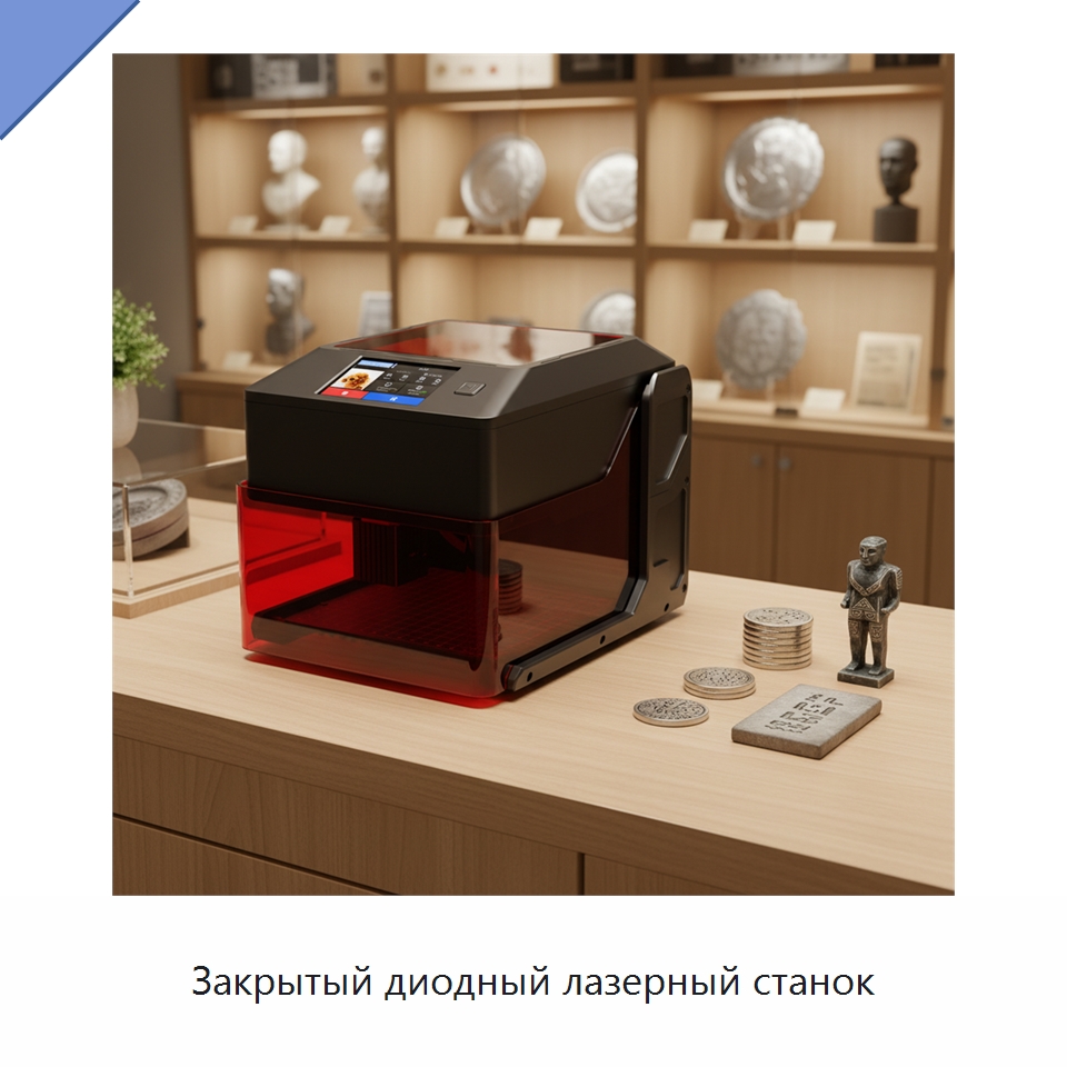 Закрытый диодный лазерный станок — Лазерные гравировальные станки