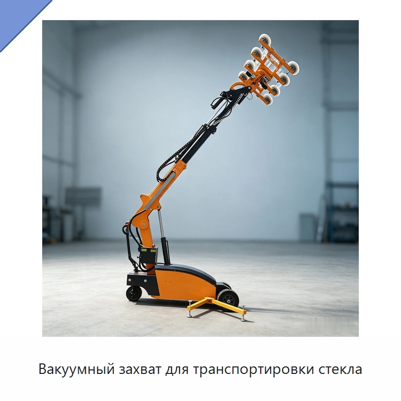 Вакуумный захват для транспортировки стекла — Специальная строительная техника