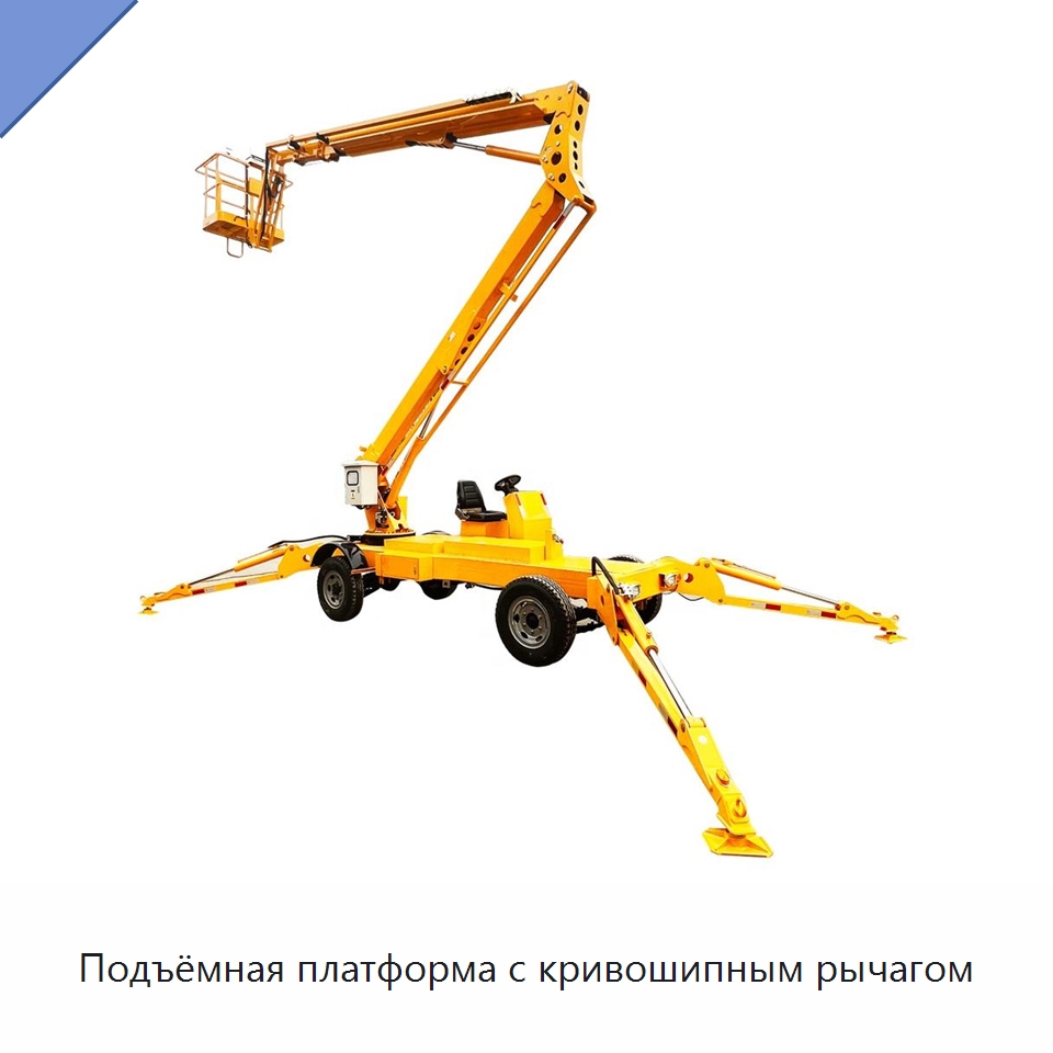 Подъёмная платформа с кривошипным рычагом — Строительные подъёмники