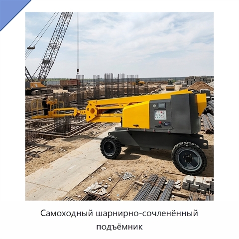 Самоходный шарнирно-сочленённый подъёмник