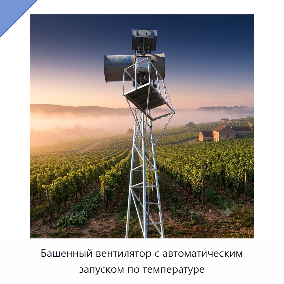 Башенный вентилятор с автоматическим запуском по температуре — Специальные сельскохозяйственные машины