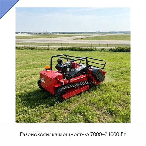 Газонокосилка мощностью 7000–24000 Вт