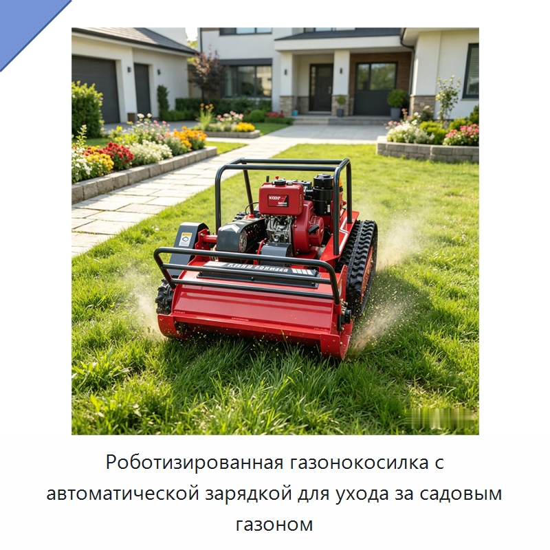 Роботизированная газонокосилка с автоматической зарядкой для ухода за садовым газоном — Коммунальная техника
