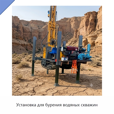 Установка для бурения водяных скважин