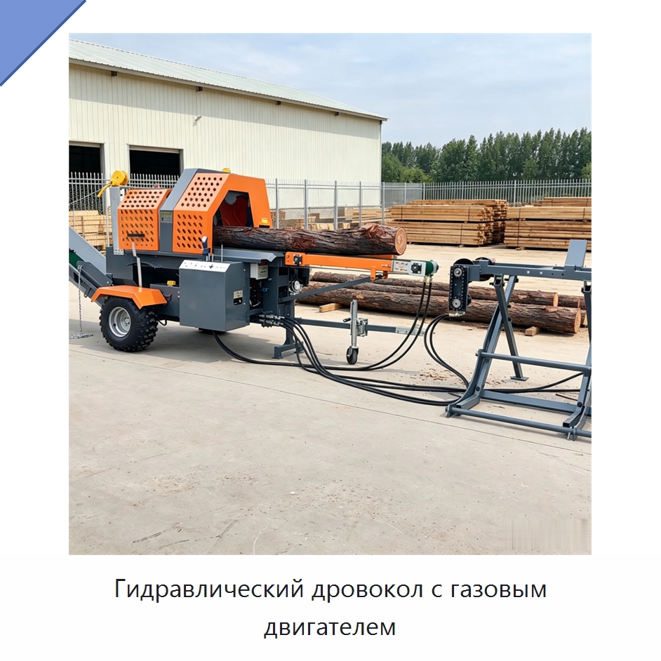 Гидравлический дровокол с газовым двигателем — Специальная строительная техника