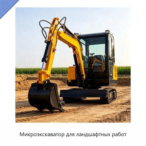 Микроэкскаватор для ландшафтных работ