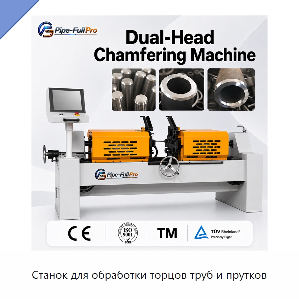 Станок для обработки торцов труб и прутков — Фаскоснимательный станок