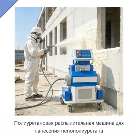 Полиуретановая распылительная машина для нанесения пенополиуретана