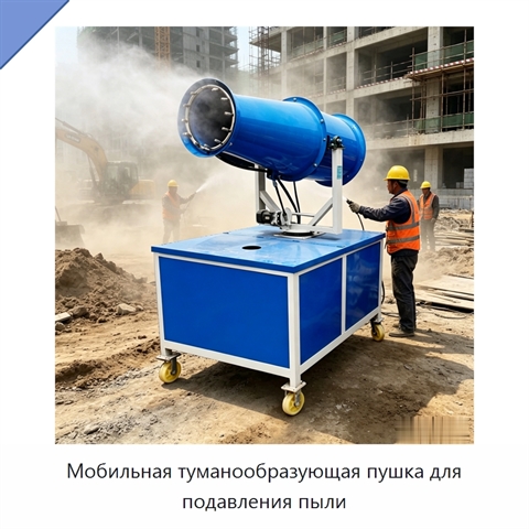 Мобильная туманообразующая пушка для подавления пыли