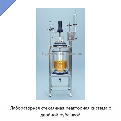 Лабораторная стеклянная реакторная система с двойной рубашкой