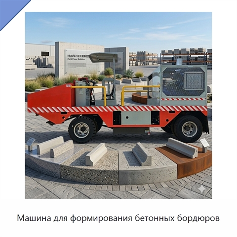 Машина для формирования бетонных бордюров