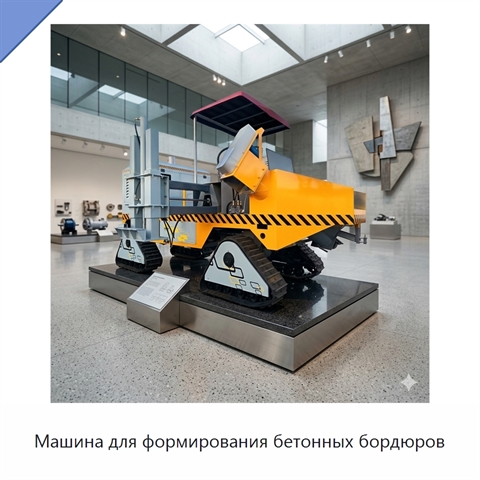 Машина для формирования бетонных бордюров