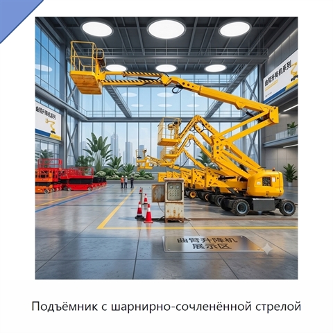 Подъёмник с шарнирно-сочленённой стрелой