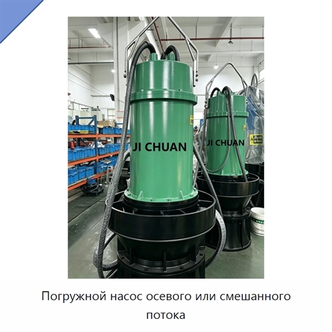 Погружной насос осевого или смешанного потока