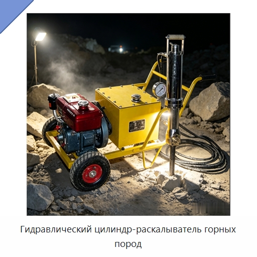 Гидравлический цилиндр-раскалыватель горных пород — Горнодобывающее оборудование