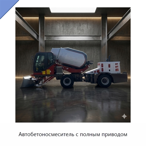 Автобетоносмеситель с полным приводом