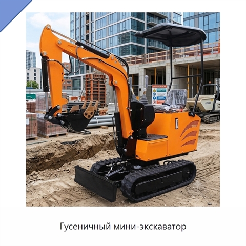 Гусеничный мини-экскаватор