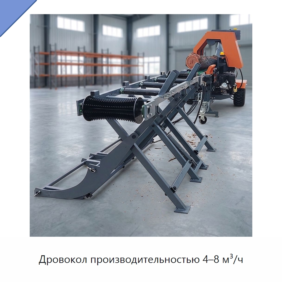 Дровокол производительностью 4–8 м³/ч — Специальная строительная техника