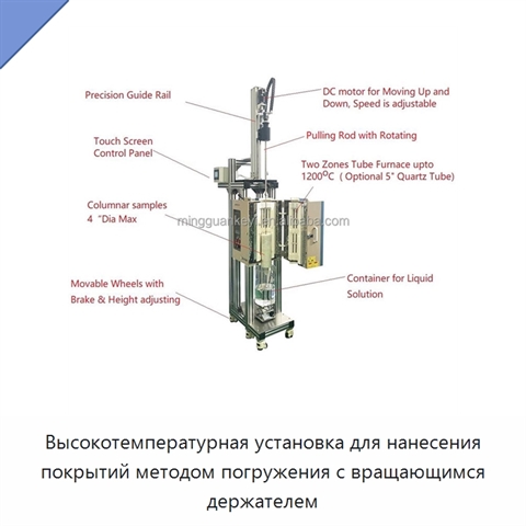 Высокотемпературная установка для нанесения покрытий методом погружения с вращающимся держателем