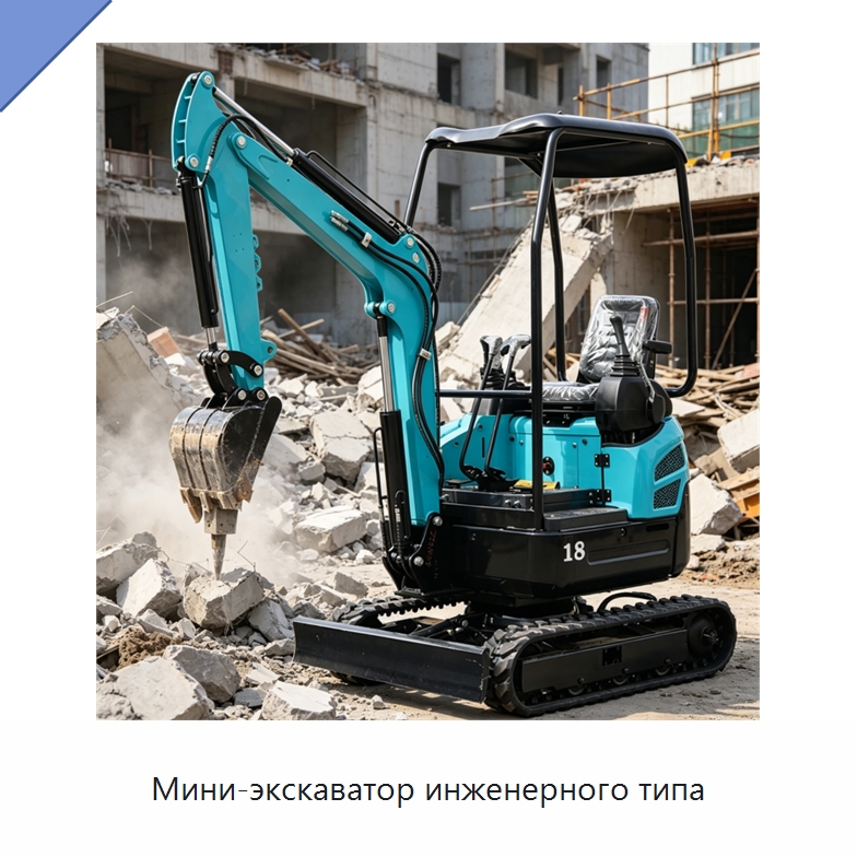 Мини-экскаватор инженерного типа — Землеройная техника