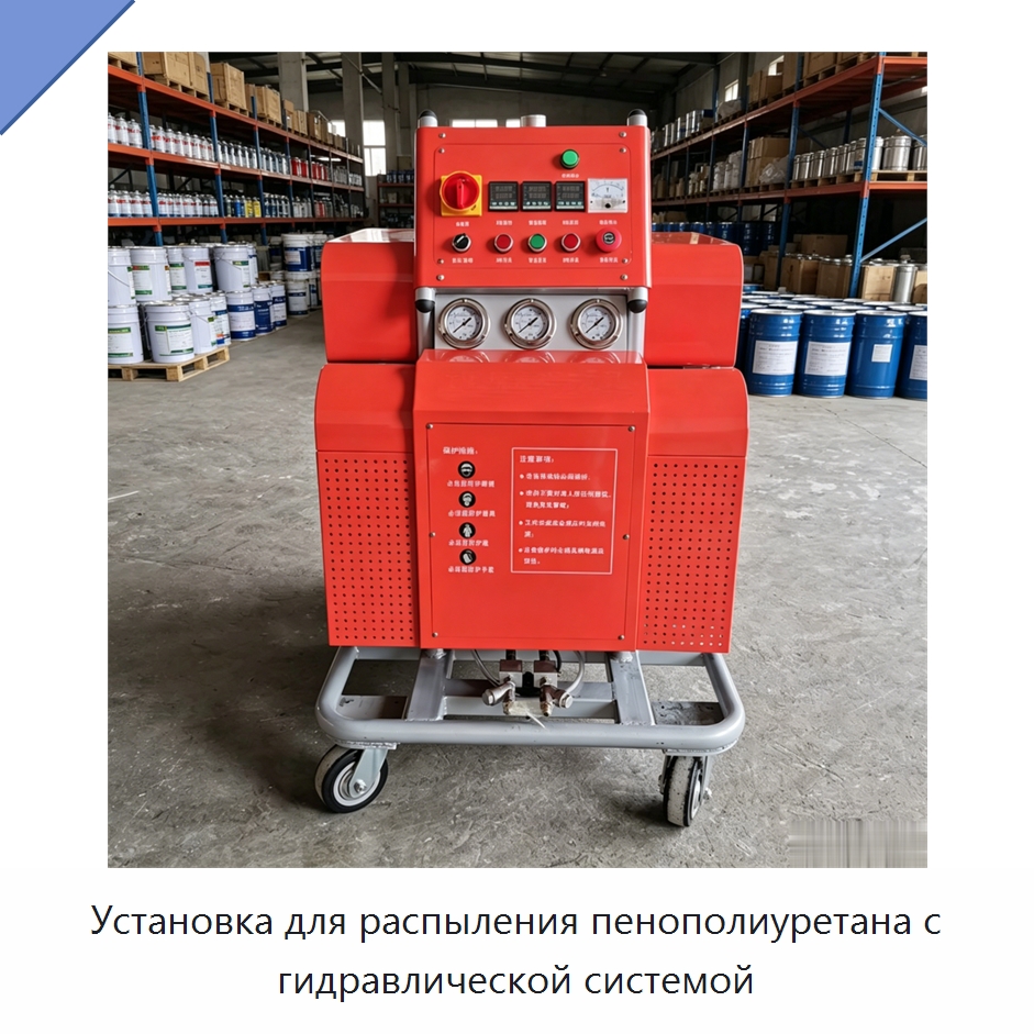 Установка для распыления пенополиуретана с гидравлической системой — Оборудование для производства пеноматериалов