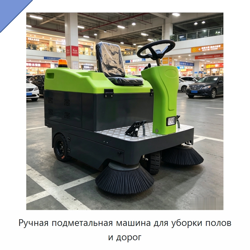 Ручная подметальная машина для уборки полов и дорог — Коммунальная техника