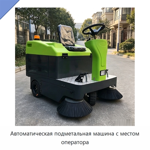 Автоматическая подметальная машина с местом оператора