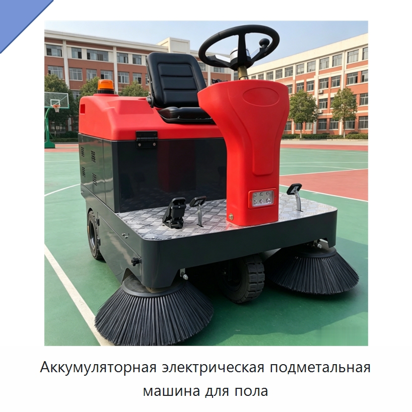 Аккумуляторная электрическая подметальная машина для пола — Коммунальная техника