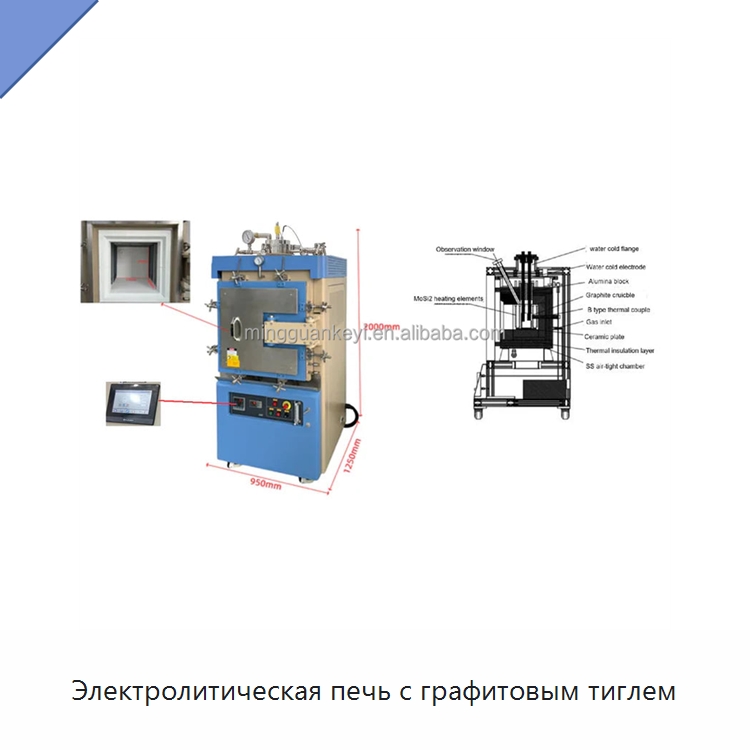Электролитическая печь с графитовым тиглем — Специальные лабораторные принадлежности