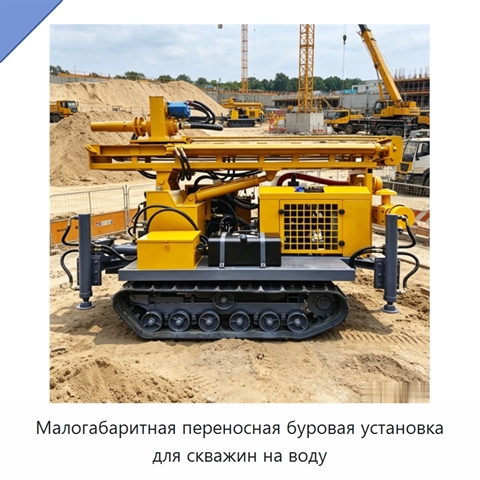 Малогабаритная переносная буровая установка для скважин на воду