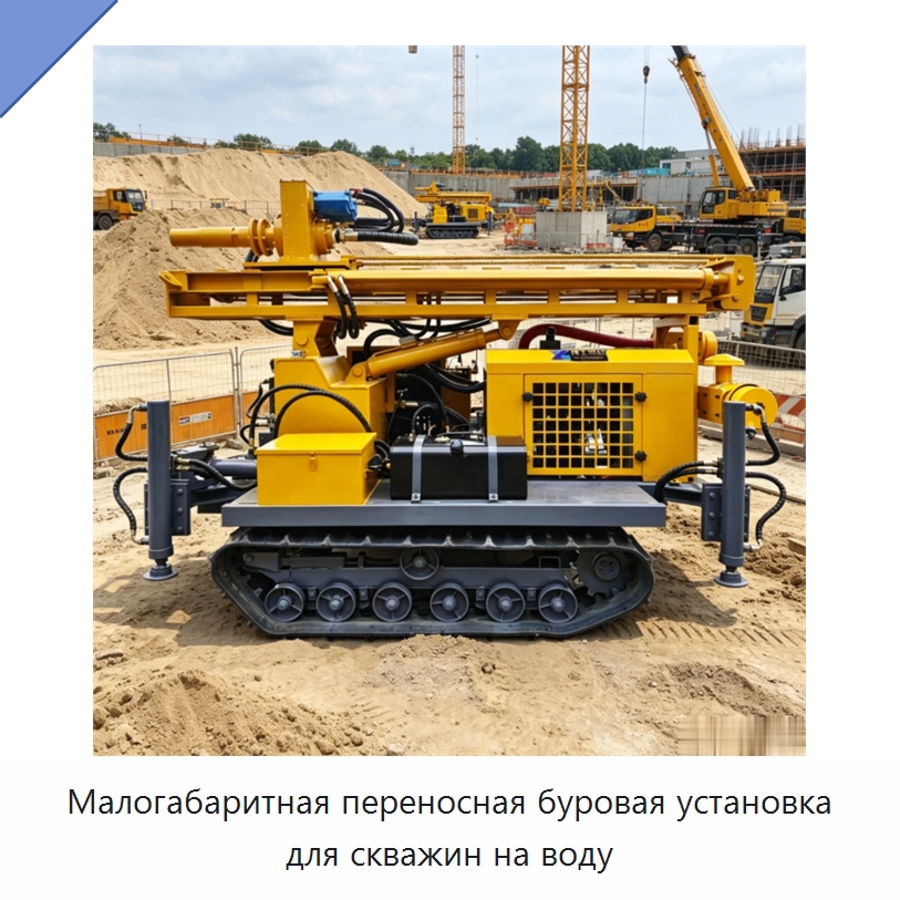 Малогабаритная переносная буровая установка для скважин на воду — Горнодобывающее оборудование