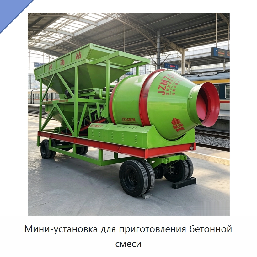 Мини-установка для приготовления бетонной смеси — Оборудование для работы с бетоном