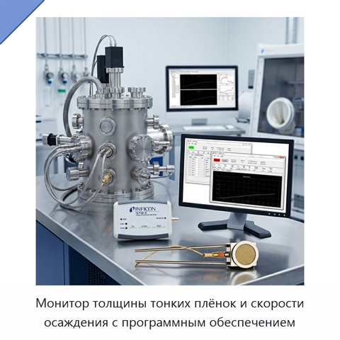 Монитор толщины тонких плёнок и скорости осаждения с программным обеспечением