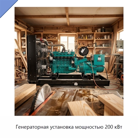 Генераторная установка мощностью 200 кВт
