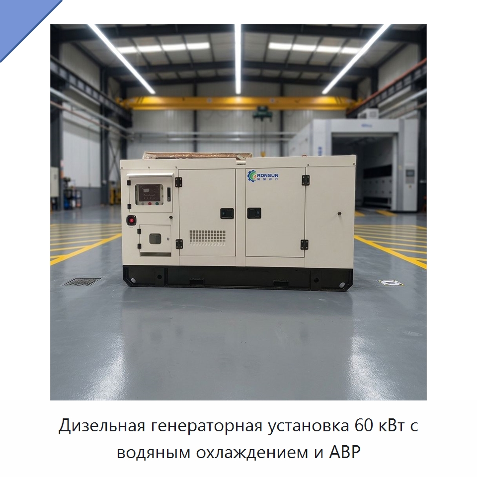 Дизельная генераторная установка 60 кВт с водяным охлаждением и АВР — Дизельные генераторы