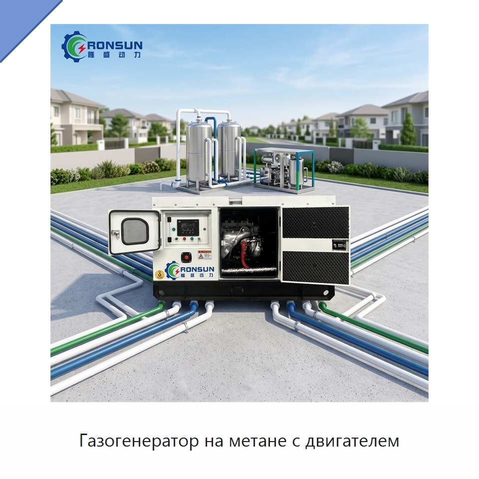 Газогенератор на метане с двигателем — Газогенераторное оборудование