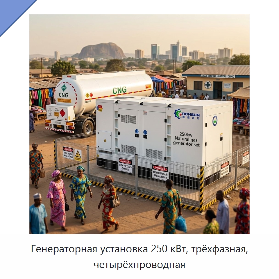 Генераторная установка 250 кВт, трёхфазная, четырёхпроводная — Газотурбинные генераторы