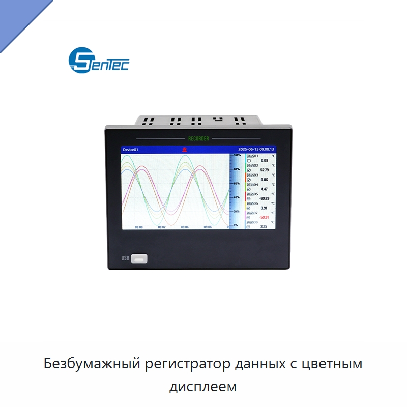 Безбумажный регистратор данных с цветным дисплеем — Специальные испытательные приборы