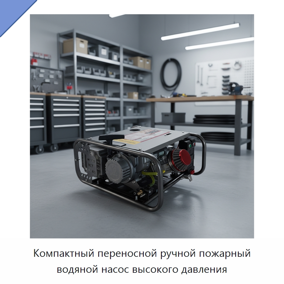 Компактный переносной ручной пожарный водяной насос высокого давления — Насосы