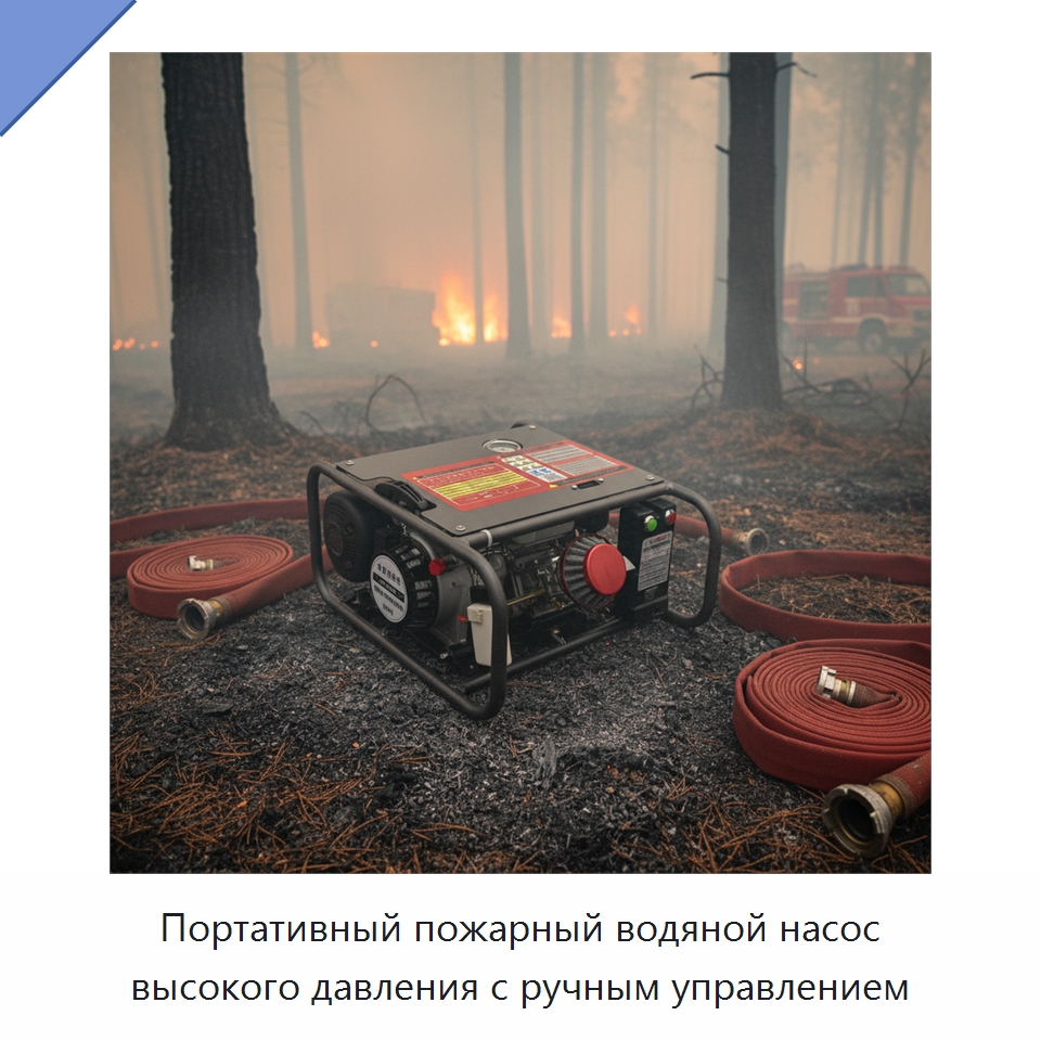 Портативный пожарный водяной насос высокого давления с ручным управлением — Насосы