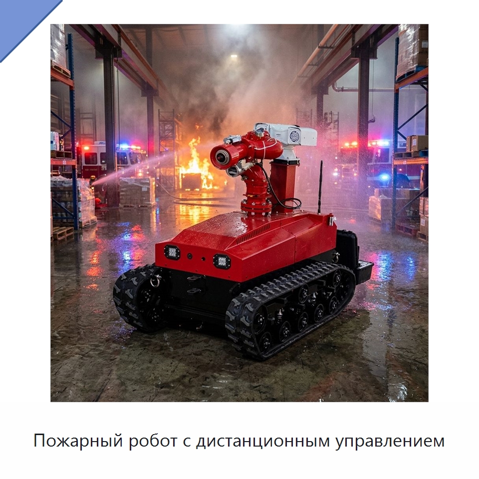 Пожарный робот с дистанционным управлением — Противопожарное оборудование и принадлежности