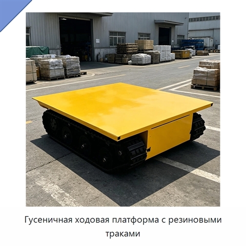 Гусеничная ходовая платформа с резиновыми траками