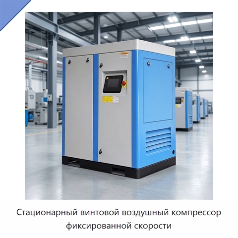 Стационарный винтовой воздушный компрессор фиксированной скорости