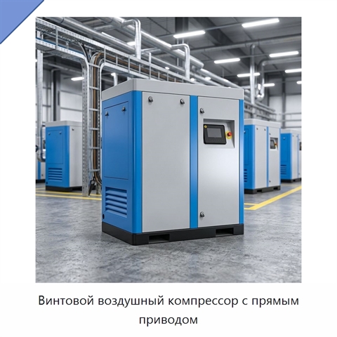 Винтовой воздушный компрессор с прямым приводом