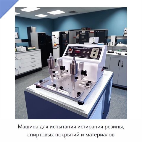 Машина для испытания истирания резины, спиртовых покрытий и материалов